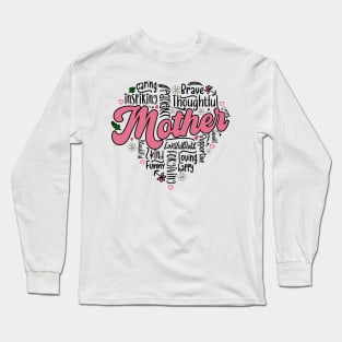 Mom Heart, Mothers Day, Grandma Mothers, Happy Mothers Day, Blessed Mom, Mom Life Long Sleeve T-Shirt